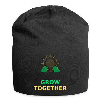 Grow Together Sun Symbol - Jersey Beanie - black - Front