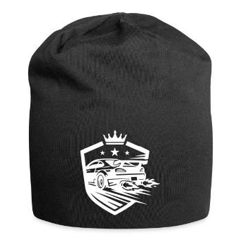 Voitures de course automobiles - Bonnet en jersey - noir - Devant