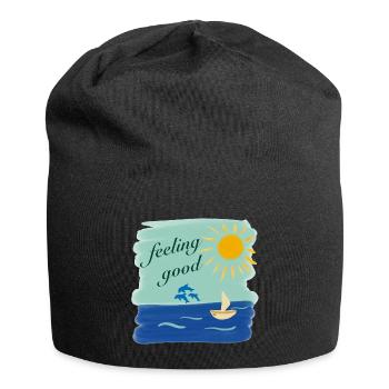feeling good ocean - Jersey Beanie - black - Front