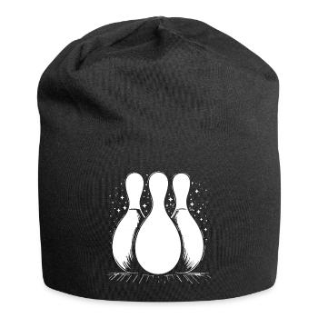 Bowling Pins - Jersey Beanie - black - Front