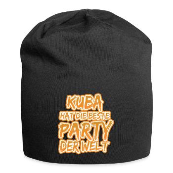 Kuba - Jersey-Beanie - Schwarz - Vorne