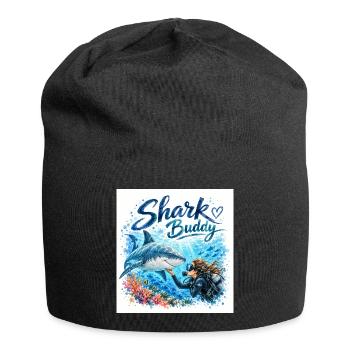 Compagnon Requin Ami Sous-marin - Bonnet en jersey - noir - Devant