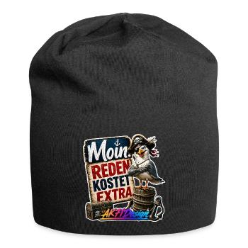 Moin Piratenmöwe - Jersey-Beanie - Schwarz - Vorne