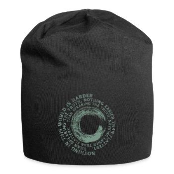 Nothing In This World Is Harder Dostoevsky Quote - Jersey Beanie - black - Front