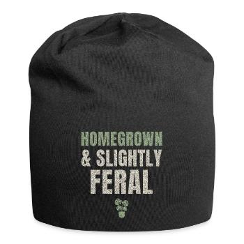 Homegrown And Slightly Feral - Jersey Beanie - black - Front