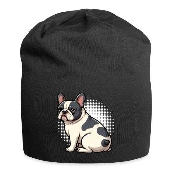 French Bulldog Frenchie Frenchie Owner - Jersey Beanie - black - Front
