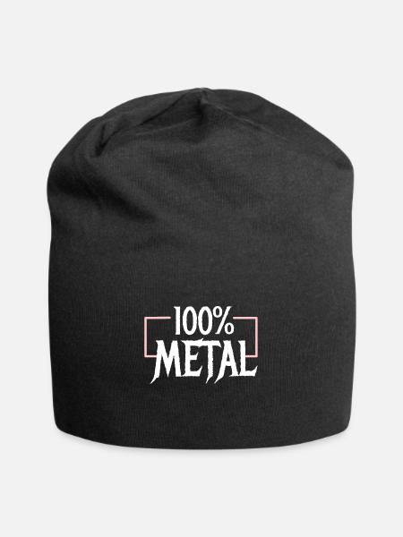 100 Heavy Metal - Jersey-Beanie - Schwarz