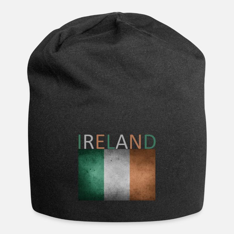 Drapeau irlandais - art design - Bonnet en jersey - noir