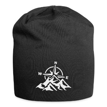 Compass Mountains Hiking Adventure - Jersey Beanie - black - Front