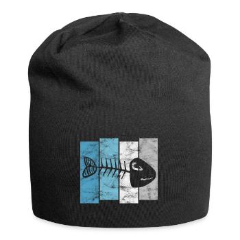 Arêtes de poisson pour pêcheurs, pêcheurs et enfants | Poissons - Bonnet en jersey - noir - Devant