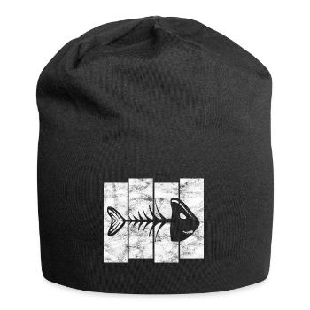 Arêtes de poisson pour pêcheurs, pêcheurs et enfants | Poissons - Bonnet en jersey - noir - Devant