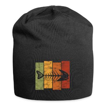 Arêtes de poisson pour pêcheurs, pêcheurs et enfants | Poissons - Bonnet en jersey - noir - Devant