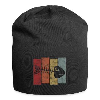 Arêtes de poisson pour pêcheurs, pêcheurs et enfants | Poissons - Bonnet en jersey - noir - Devant