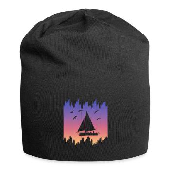 Seglen Segler Segelschiff - Jersey-Beanie - Schwarz - Vorne
