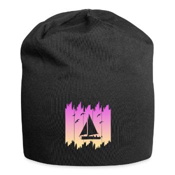 Segeln - Jersey-Beanie - Schwarz - Vorne