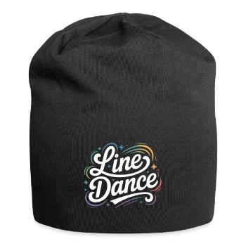 Line Dance mein Hobby - meine Passion - mein Ding - Jersey-Beanie - Schwarz - Vorne