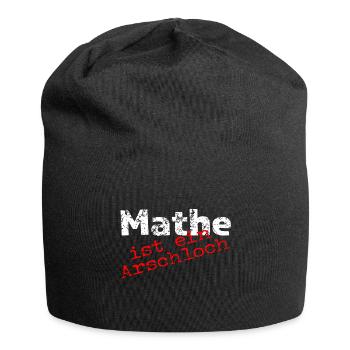 Math is an asshole! - Jersey Beanie - black - Front