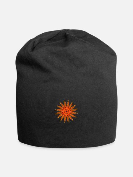 design - Jersey-Beanie - Schwarz