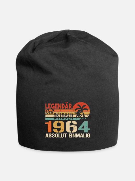 Legenden werden im Oktober 1964 geboren - 1964 - Jersey-Beanie - Schwarz