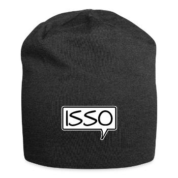 Bulles « Isso » Affirmation d’accord - Bonnet en jersey - charbon - Devant