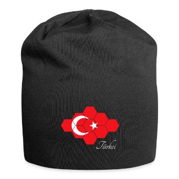 Türkei - Jersey-Beanie - Schwarz - Vorne