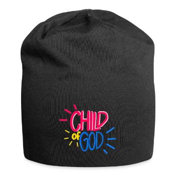 Enfant de Dieu - design chrétien - coloré - Bonnet en jersey - noir - Devant