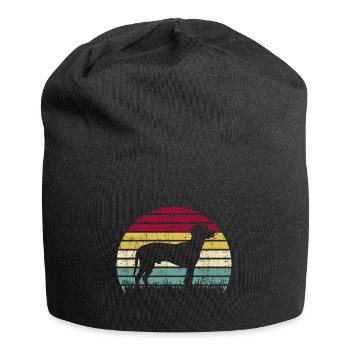 BGS Hund Retro Vintage - Jersey-Beanie - Schwarz - Vorne