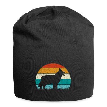 Chodsky Pes Bohemian Shepherd Retro Vintage - Jersey Beanie - black - Front