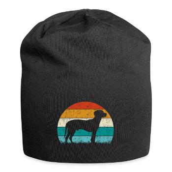 BGS Hund Retro Vintage - Jersey-Beanie - Schwarz - Vorne