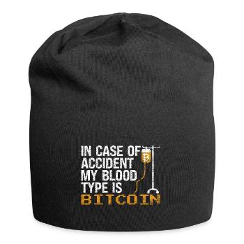 Bitcoin BTC Crypto Blockchain Coin Exchange Coin - Bonnet en jersey - noir - Devant