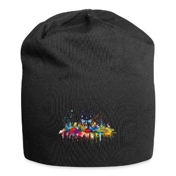 Cologne Kölle Carnival Gebützt Kölle Alaaf Jeck Party - Jersey Beanie - black - Front