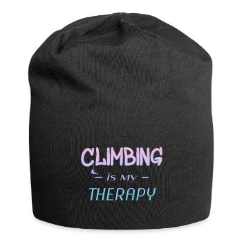 Klettern Kletterwand Climbing Bouldern - Jersey-Beanie - Schwarz - Vorne