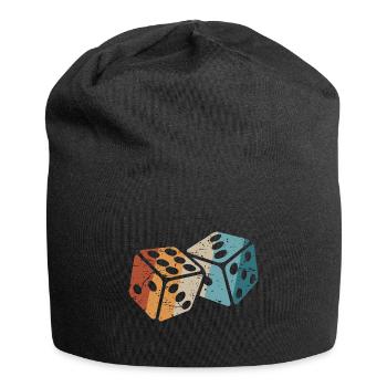 Retro Dice - Jersey Beanie - black - Front