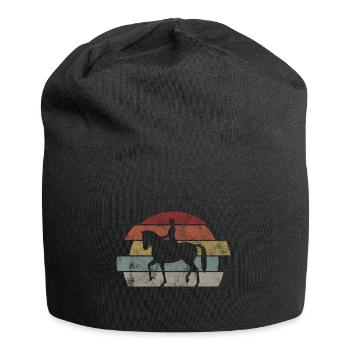 Dressage Dressage Dressage Dressage Cavalier Équitation - Bonnet en jersey - noir - Devant