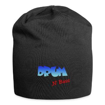 Drum n Bass, Techno, Minimal - Jersey-Beanie - Schwarz - Vorne