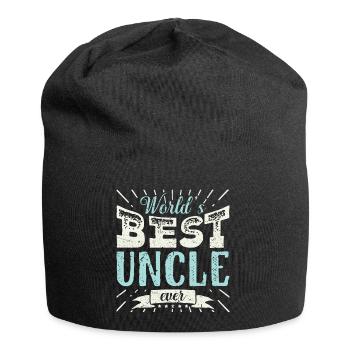 Mens Cool Uncle Gift T Shirt World's Best Uncle - Jersey-Beanie - Schwarz - Vorne