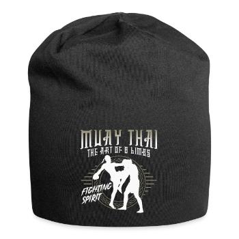 Muay Thai Fighting Spirit fighter gift - Jersey Beanie - black - Front