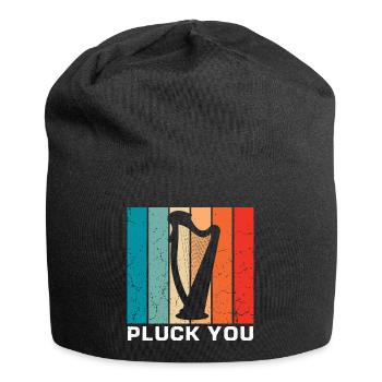 Harp design for harpist and harp player - Jersey Beanie - black - Front