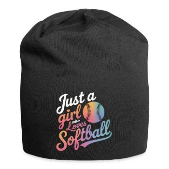 Softball Sports Joueur de softball - Bonnet en jersey - noir - Devant
