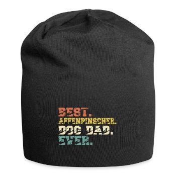 Affenpinscher Papa Maître Chien Papa Papa Papa Vintage - Bonnet en jersey - noir - Devant