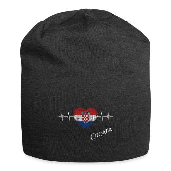 Croatia Kroatien - Jersey-Beanie - Anthrazit - Vorne