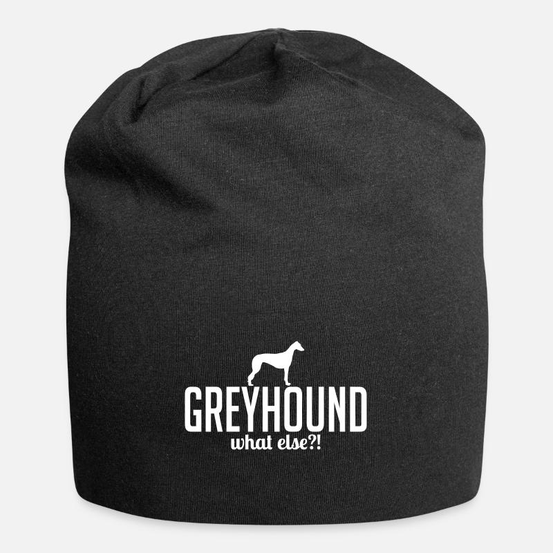 GREYHOUND what else - Jersey Beanie - black