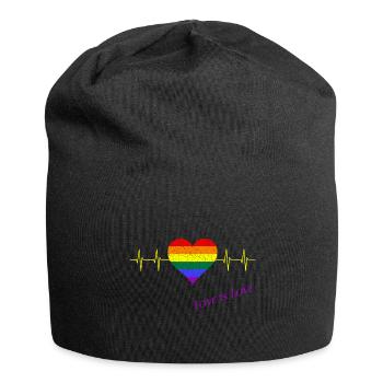 CSD, Pride Month, LGBTQ - Jersey-Beanie - Schwarz - Vorne