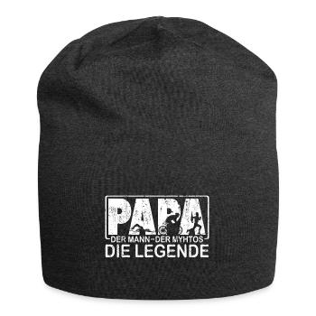 Triathlon Triathlet Papa witziger Legende Spruch - Jersey-Beanie - Anthrazit - Vorne