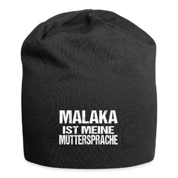 Malaka Greece Griechenland Griechisches Geschenk - Jersey-Beanie - Schwarz - Vorne