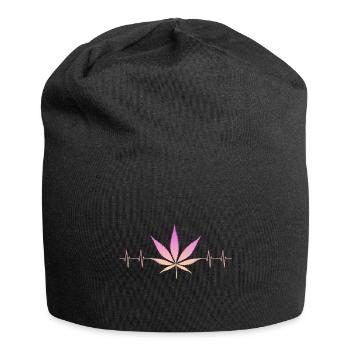 Kiffen Kiffer Stoner Weed Gras - Jersey-Beanie - Schwarz - Vorne