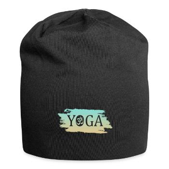 Yoga Om - Jersey-Beanie - Schwarz - Vorne