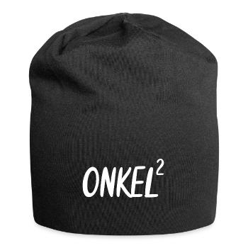 Onkel Hoch 2 Zweifacher zwei 2 Enkelkindern - Jersey-Beanie - Schwarz - Vorne