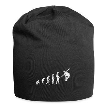 Skateboarder Skateboard Skater Skate Evolution - Jersey Beanie - black - Front
