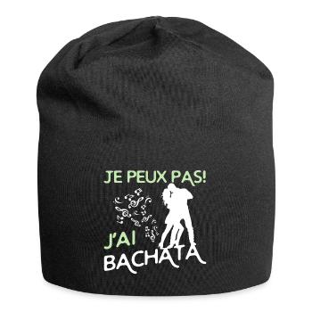 danse Bachata - Bonnet en jersey - noir - Devant